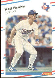 1988 Fleer Baseball Cards      466     Scott Fletcher